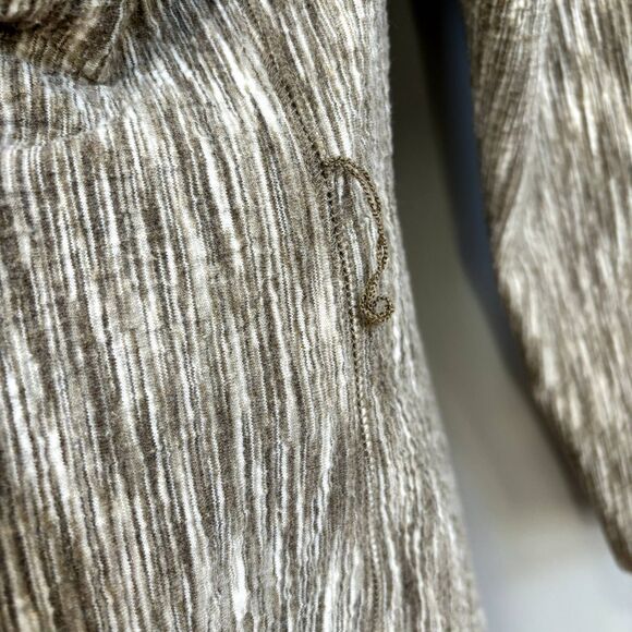 J. Jill Open Front Cardigan Sweater Women's XL Beige Cream Casual Classic Layer - Picture 6 of 9